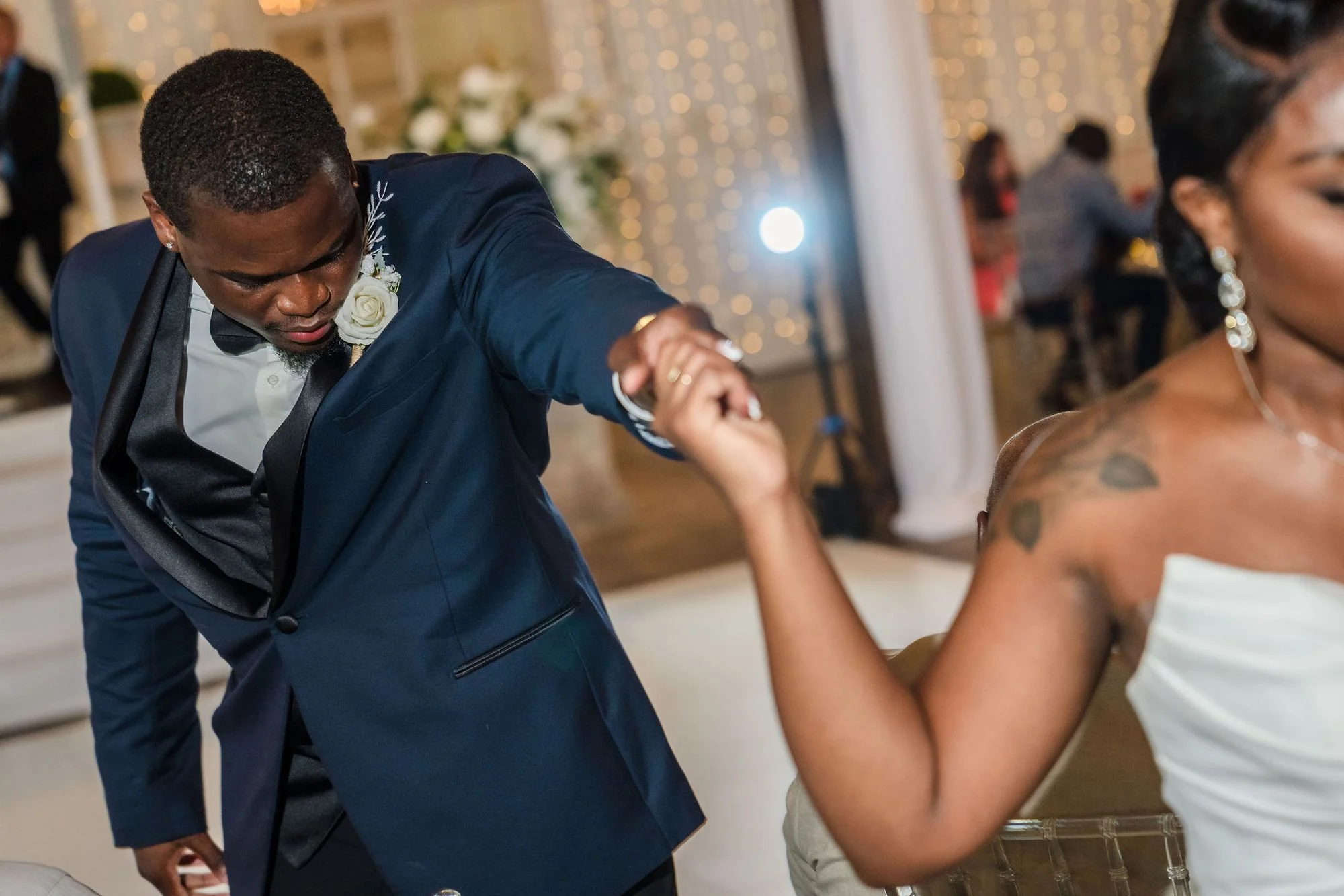 Joining hands for a song with a loved one