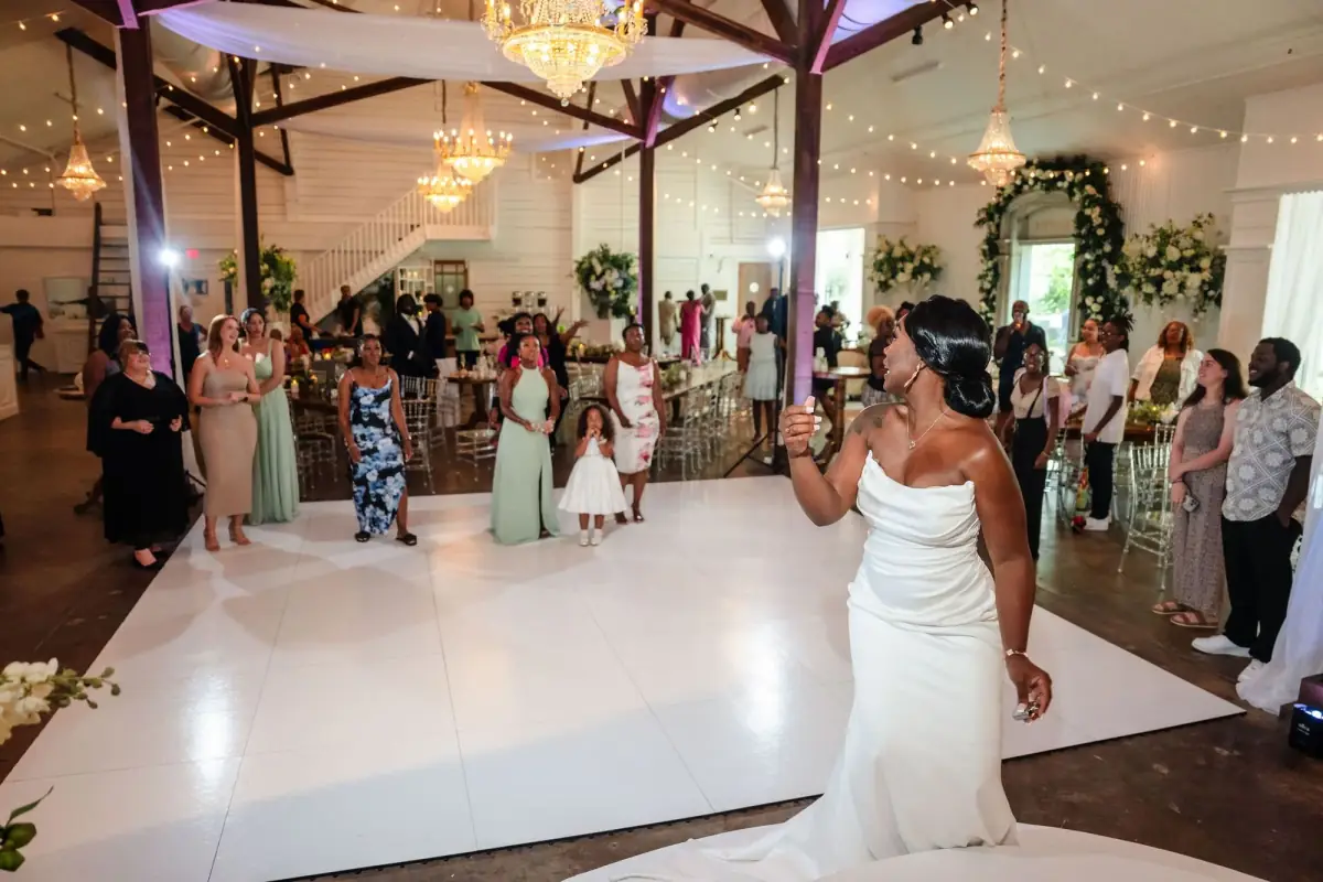 First dance under the open-air pavilion