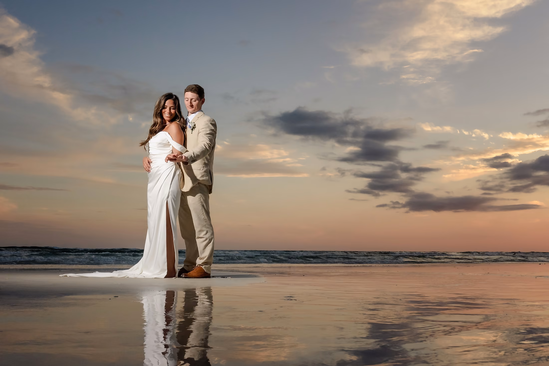 Editorial wedding portrait